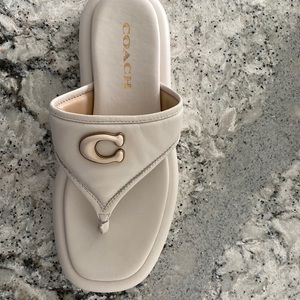 !!!New Arrival!!! Coach leather platform sandals